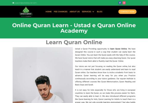 لقطة شاشة لموقع Ustad e Quran Online Academy
بتاريخ 05/07/2021
بواسطة دليل مواقع سكوزمى
