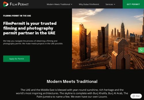 لقطة شاشة لموقع Dubai film permit
بتاريخ 19/07/2021
بواسطة دليل مواقع سكوزمى