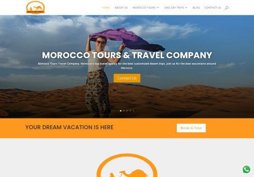 لقطة شاشة لموقع Morocco Tours Company
بتاريخ 15/11/2021
بواسطة دليل مواقع سكوزمى