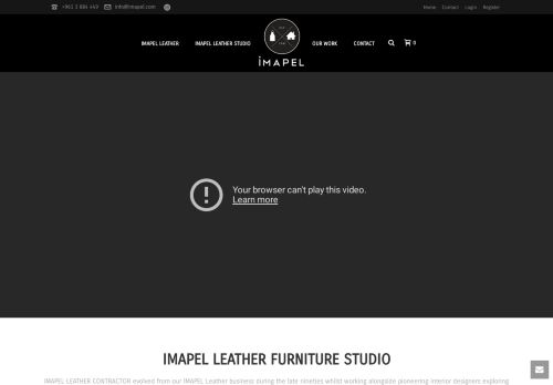 لقطة شاشة لموقع Imapel Leather Furniture Studio
بتاريخ 21/01/2022
بواسطة دليل مواقع سكوزمى