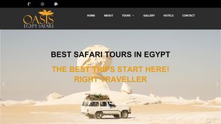 لقطة شاشة لموقع Oasis Egypt Safari
بتاريخ 21/09/2019
بواسطة دليل مواقع سكوزمى