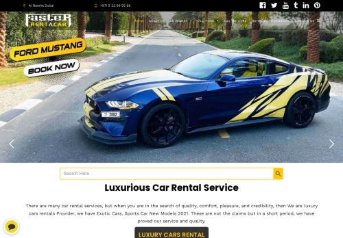 لقطة شاشة لموقع Faster Rent a Car Dubai | Cheap, Luxury, Exotic, & Sports Cars | Luxury Car Rental Service
بتاريخ 10/02/2021
بواسطة دليل مواقع سكوزمى