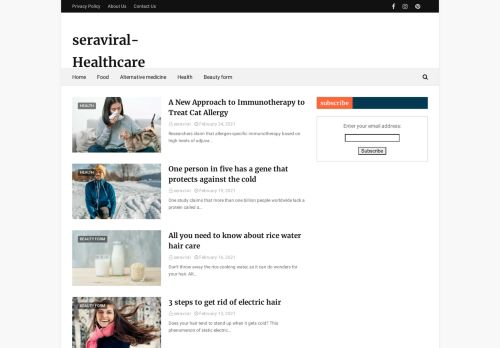 لقطة شاشة لموقع Seraviral-Healthcare
بتاريخ 02/03/2021
بواسطة دليل مواقع سكوزمى