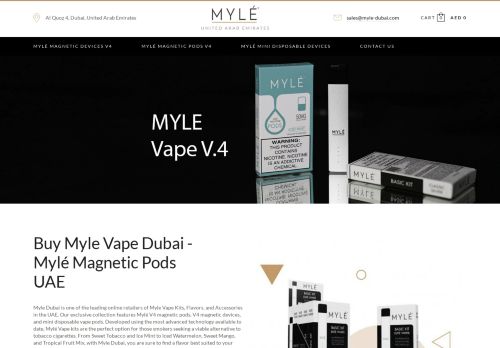 لقطة شاشة لموقع Myle Vape Dubai
بتاريخ 04/03/2021
بواسطة دليل مواقع سكوزمى